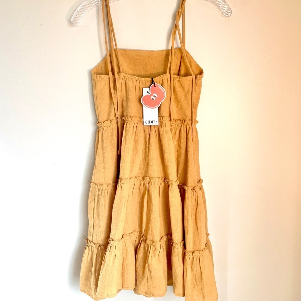 Cider Mustard
tiered dress
boho style
cottage core
summer dress - Picture 3 of 8